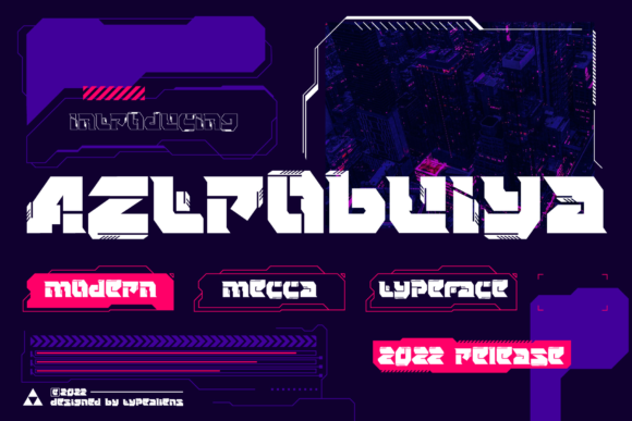 Aztrobuiya: A Futuristic Font for Bold Branding