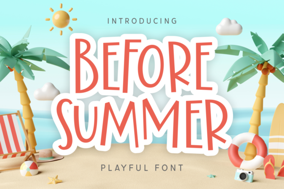 Before Summer Font for Editorial Design and Branding
