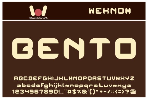 Bento Font for Web Design: A Stylish Display Typeface