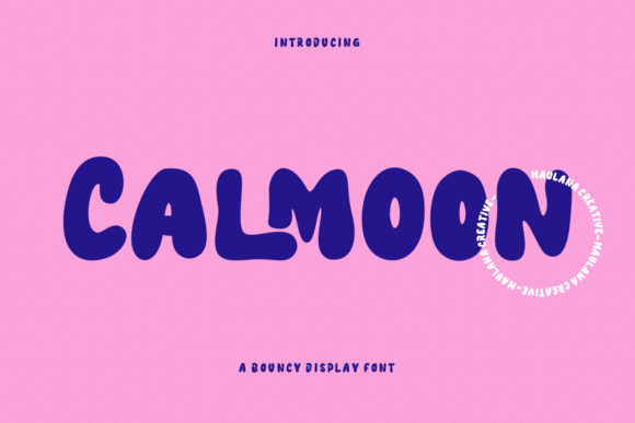 Calmoon: A Bouncy Handwritten Display Font for Bold Branding