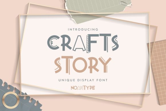 Crafts Story: A Trendy Display Font for Bold Branding