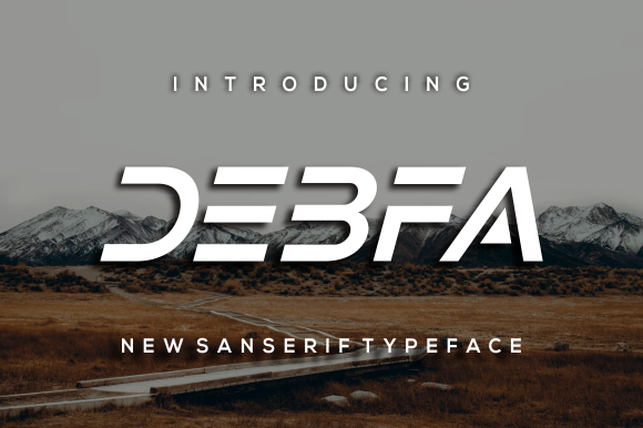 Debfa: A Bold Display Font for Creative Branding Projects
