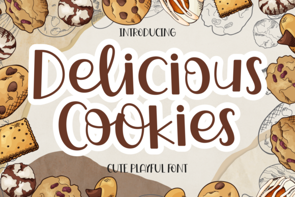 Delicious Cookies Font for Web Design