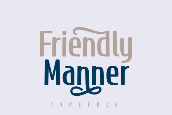 Friendly Manner: A Retro Font for Polished Branding