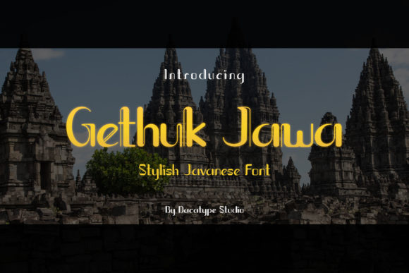 Gethuk Jawa Font for Brand and Campaign Design