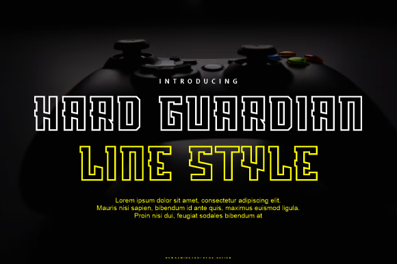 Hard Guardian Line Font for Bold Web Design
