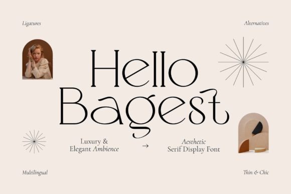 Hello Bagest: A Serif Display Font for Modern Branding