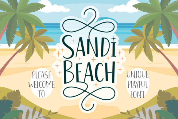 Sandi Beach: A Playful Display Font for Modern Editorial Design