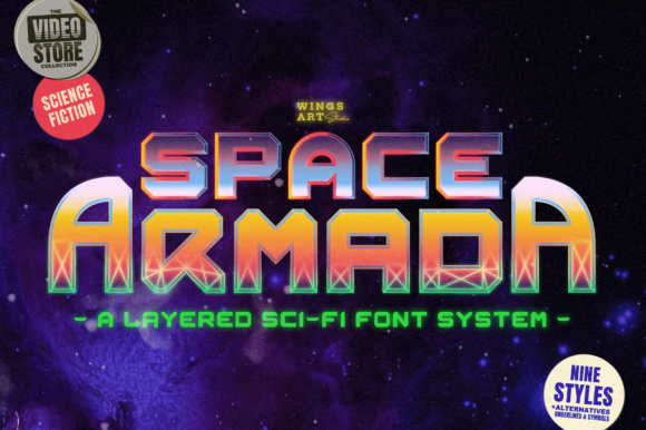Space Armada Font for Bold Editorial Designs