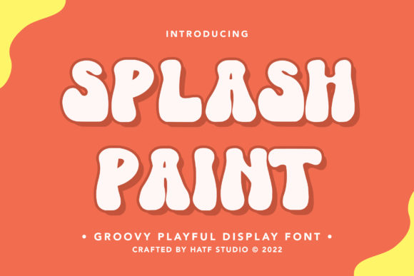 Splash Paint Font for Editorial Design