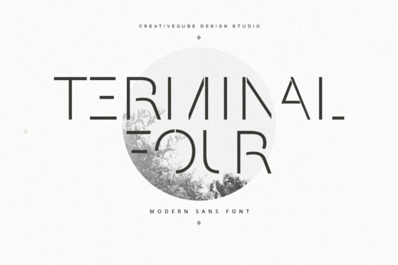 Terminal Four: A Modern Display Font for Digital Branding