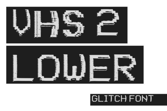 VHS 2 Lower Font for Modern Craft Projects