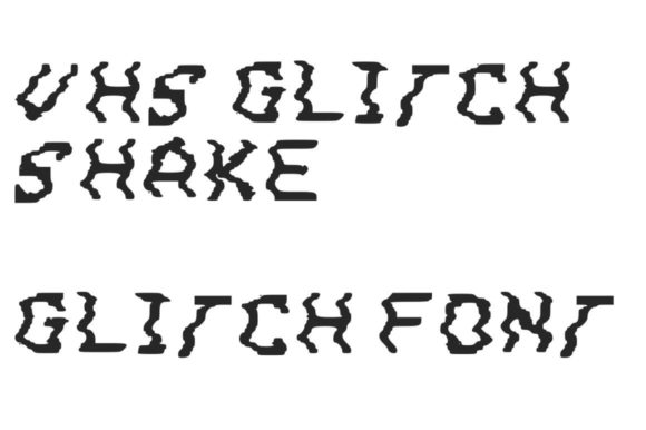 VHS Glitch 3 Shake Font for Web Design