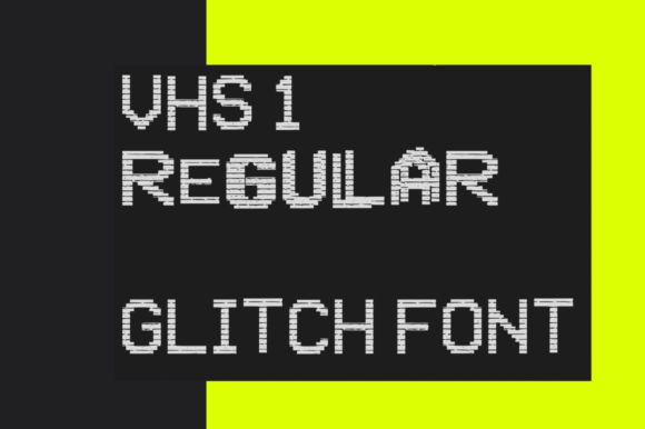 VHS Glitch Font for Eye-Catching Campaigns