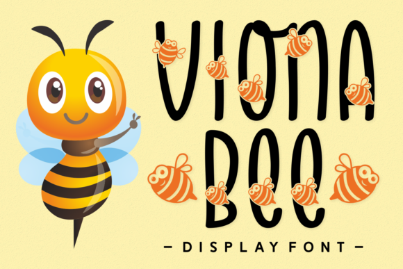 Viona Bee: A Playful Display Font for Branding Projects