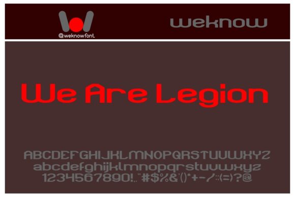 We Are Legion Font for Branding and Design