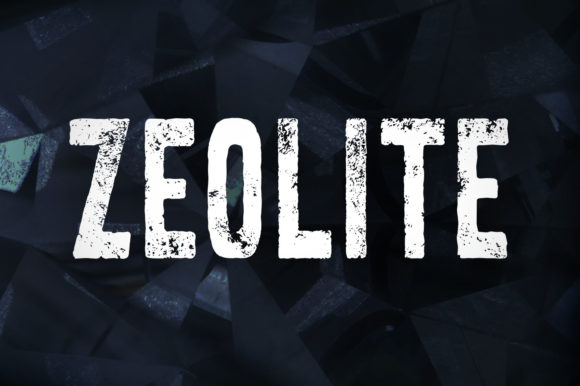 Zeolite: A Cool and Rough Textured Display Font